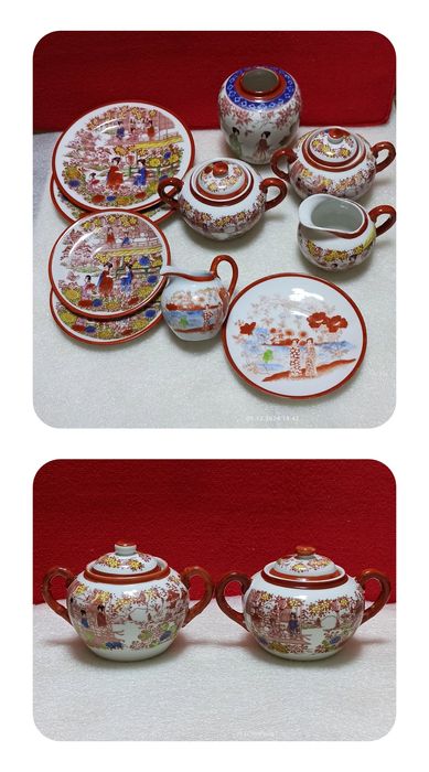 Винтаж Чайний сервиз "ГЕЙША"Япония.можно по отдельности .