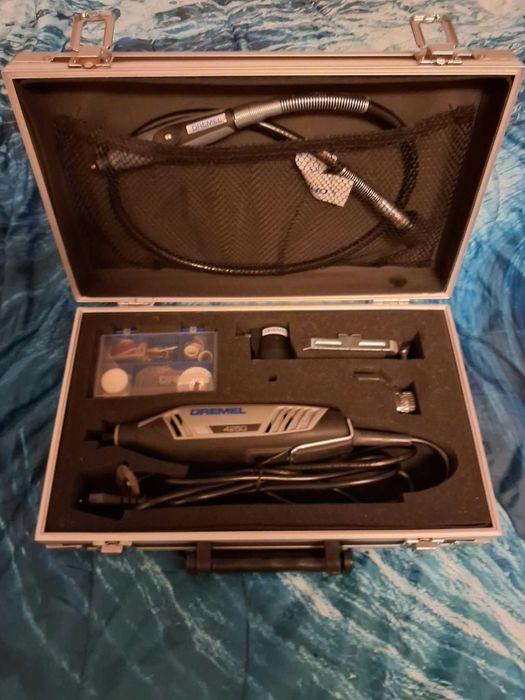 Dremel 4250 175W Rotary Tool, Multitool Kit with 3 Add-ons and 45 Accessories, 175W Motor with Electronic Feedback, Variable Speed 5000-35,000 RPM