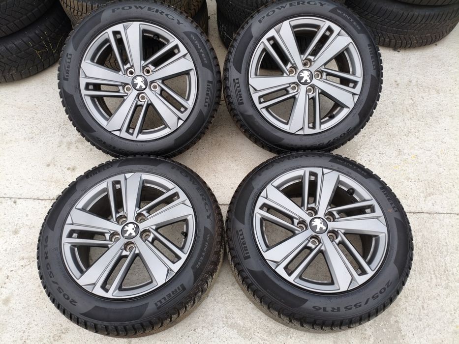 Koła zimowe Peugeot 308 205/55/16 5x108 Oryginał Jak nowe Pewne !