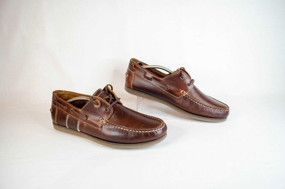 Barbour Wake II Мокасины из Вощеной Кожи Оригинал! р. 45 29,5 см