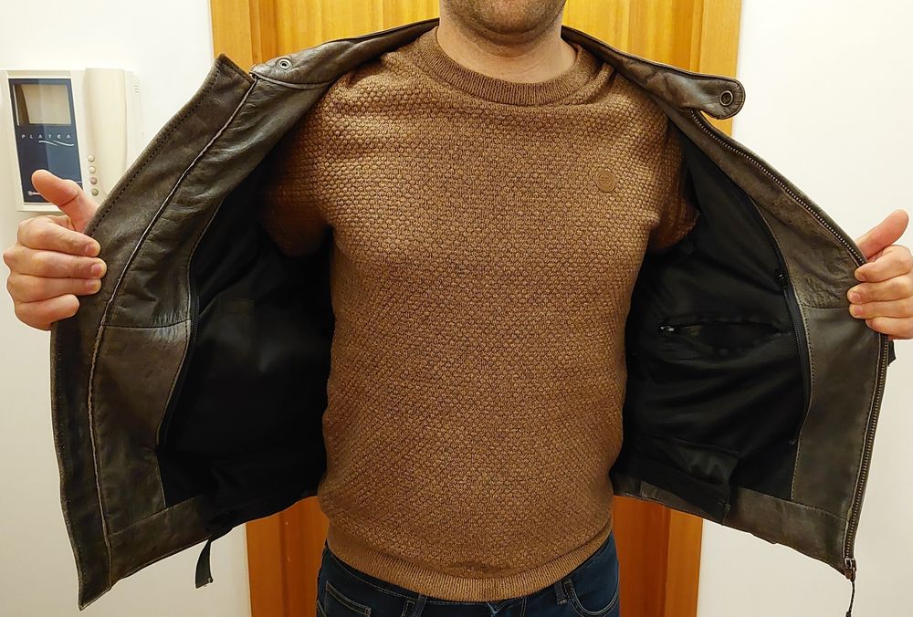 Casaco Motard em pele