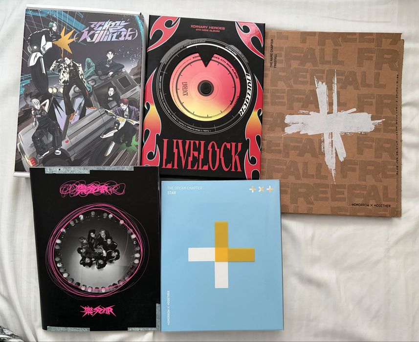 оригінальні альбоми та картки kpop: bts,boynextdoor,txt,p1harmony,stray kids,new jeans,enhypen,xdinary heroes