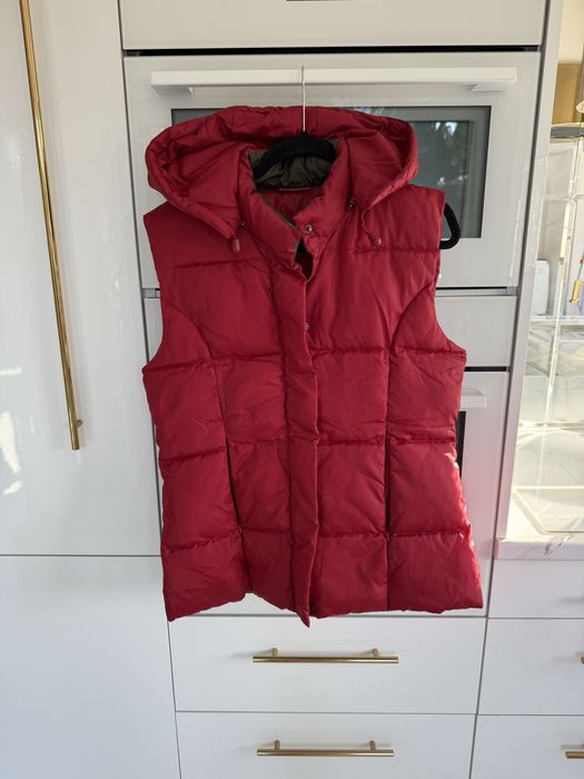 Kamizelka bezrękawnik puchowy czerwony S M