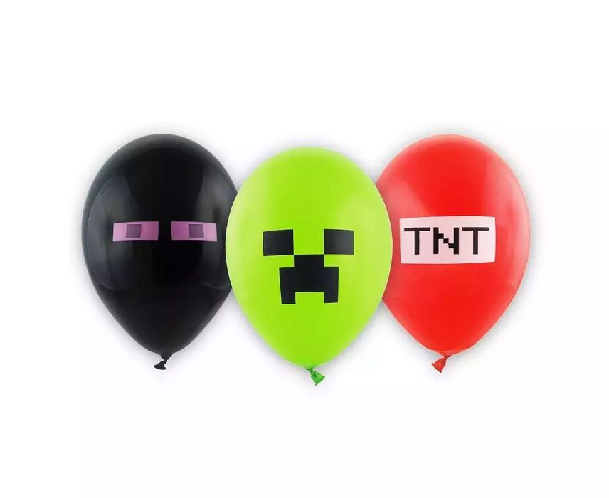 Balony Piksele, Klocki, 6 sztuk. Nowy Produkt