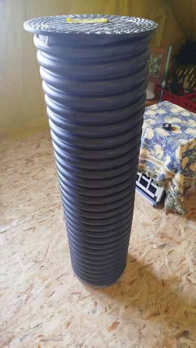 Rura karbowana 125 cm z pokrywą 315 mm