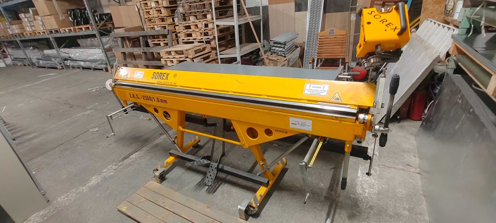 Zaginarka do blachy SOREX ZRS 2360/1mm – kompletne wyposażenie + blachy