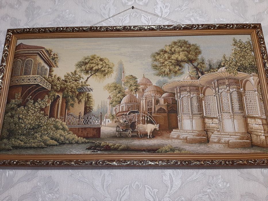 Картина гобелєн. Велика. 97× 51 см. І готові по номерам.