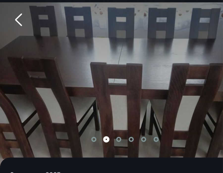 Stół z krzesłami 10 sztuk