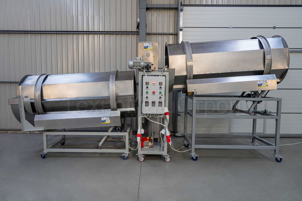 Комплекс дражування та внесення добавок "ДПП" Дражеровочний барабан.