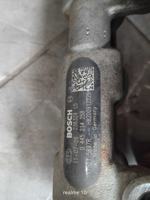 Układ paliwowy wtryskiwacze listwa przewody Renault Master III 2.3