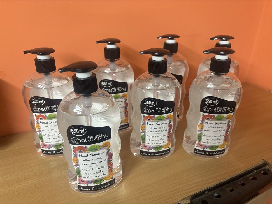 Żel, mydło bez wody, antybakteryjne. Naturaphy.