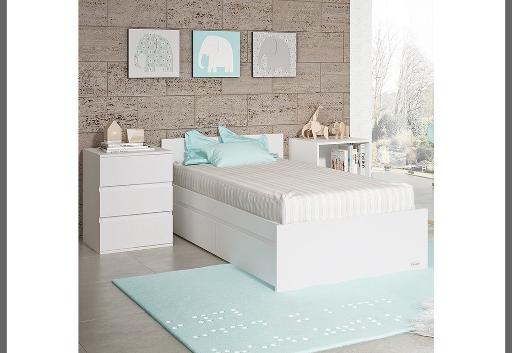 Berço convertível Trama Combi Cool – branco e cinza | 5 em 1