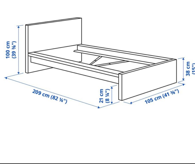 Cama de solteiro malm