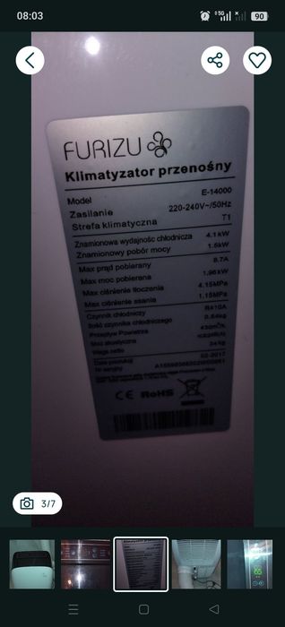 Мобільний кондиціонер Furizu robo