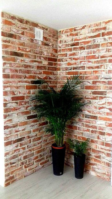 Płytki z cegły stara cięta cegła lica