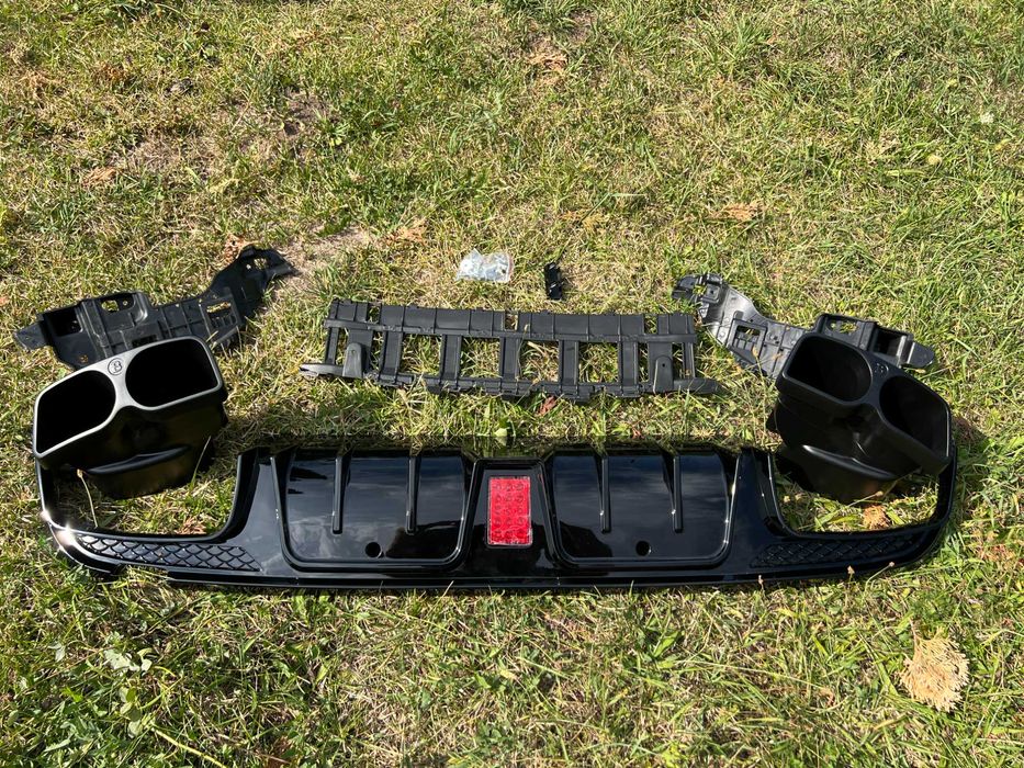 дифузор w205 205 Mercedes W205 14-18 стиль Brabus c63 диффузор