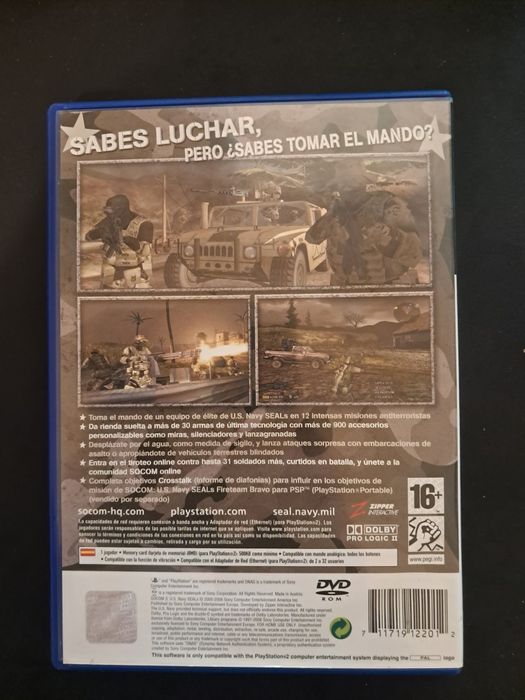 Jogo para Playstation2: "SOCOM 3: U.S Navy SEALs" Preço: 15€ (Posso negociar).