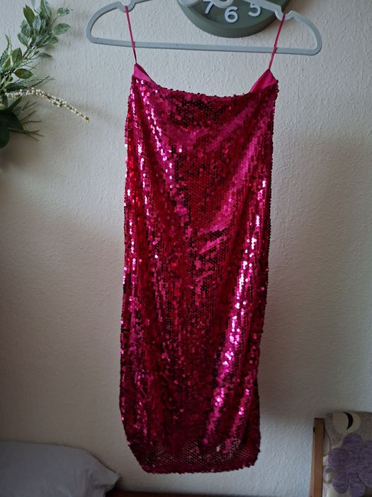 spodnica, cekjny sylwester, karnawal roz 34