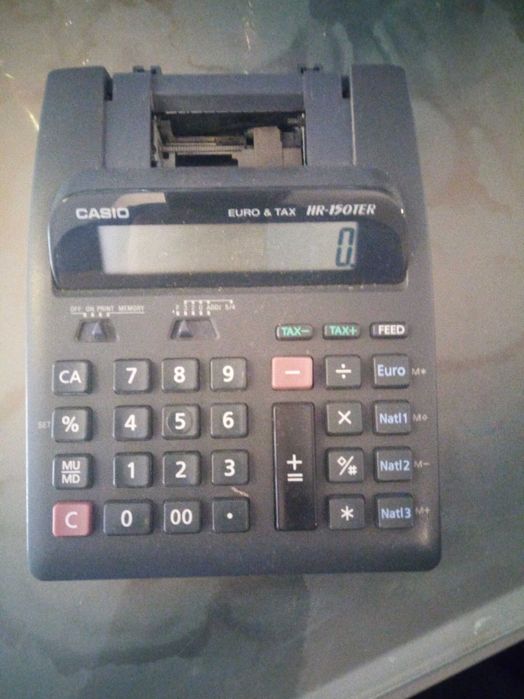 calculadora rolo casio hr-150ter 12 digitos