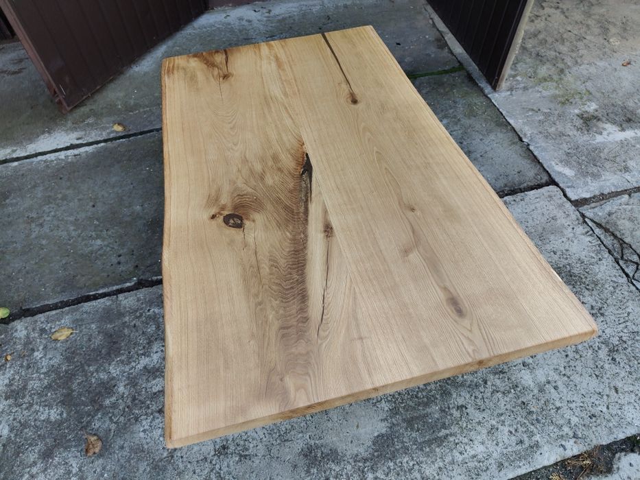 Blat dębowy 140x76 Live edge na stół biurko ławę