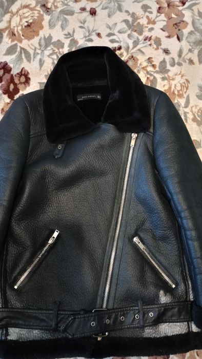Дублёнка косуха авиатор Zara