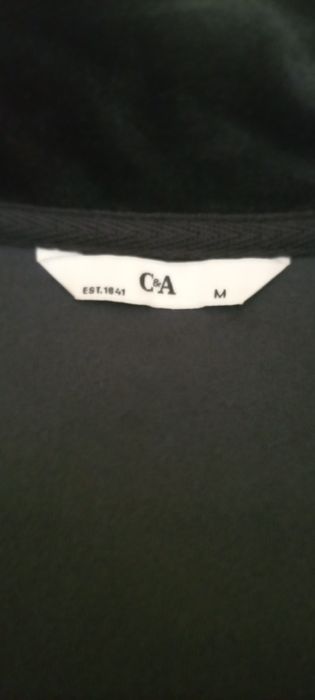 Casaco de veludo azul