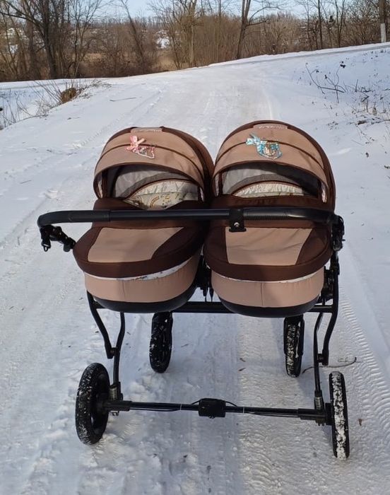Коляска для двійні 2 в 1