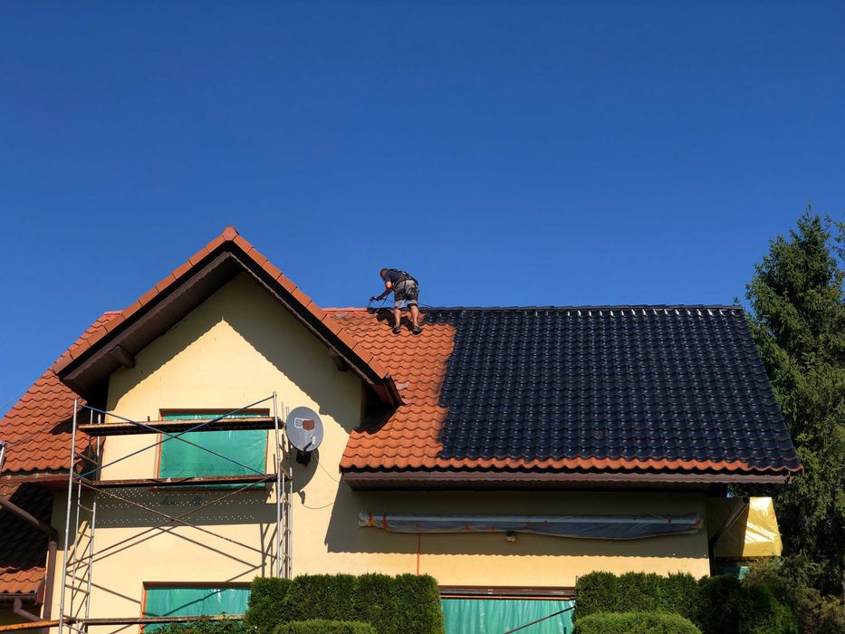 Malowanie Dachów Malowanie Elewacji Wymiana rynien, Kominy