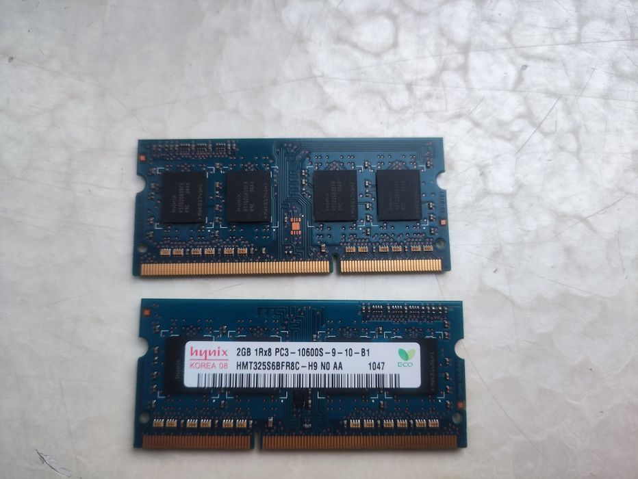 RAM DDR3 4GB (2×2GB) Hynix SO-DIMM 1333MHz – sprawne