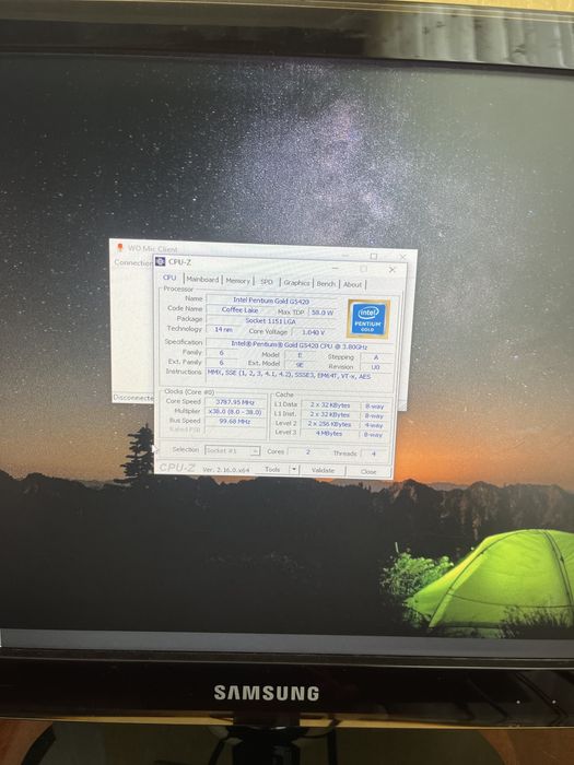 Процесор intel pentium gold g5420 3.80GHZ