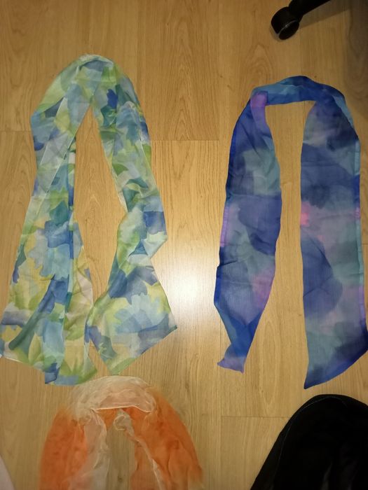 Conjunto 5 lenços coloridos