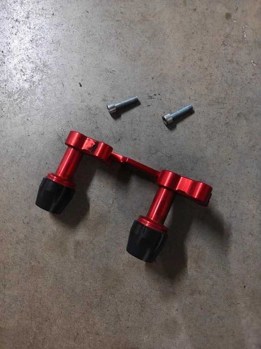 Sliders de scape cnc vermelhos para Yamaha (nmax/xmax)