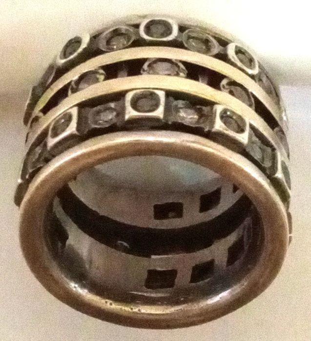 Anéis em prata e ouro