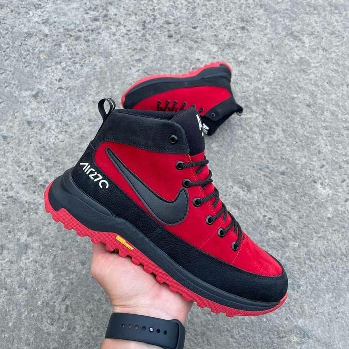 Зимние кроссовки -20° Nike air мех red