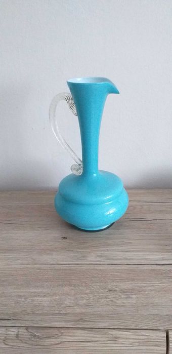 Błękitny wazon z prl