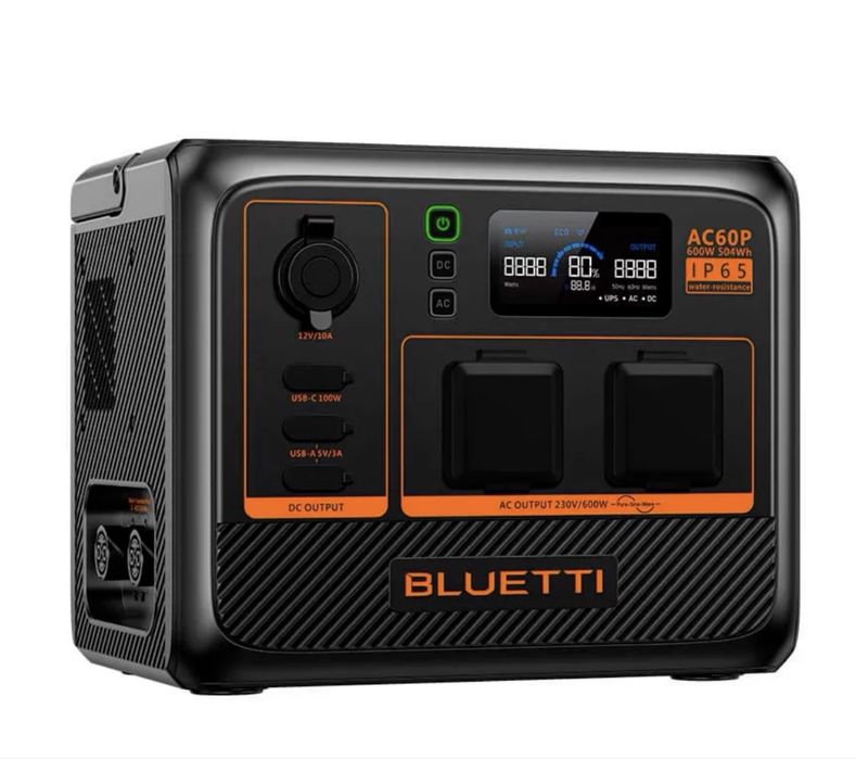 Зарядна станція Bluetti AC60P 600вт 504 Вт/год електростанція для дому