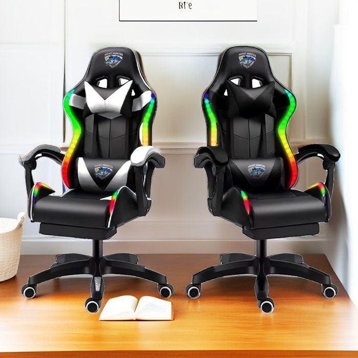 Геймерське крісло з Масажем + Led підсвідкою  Новинка.Компютерне крісл