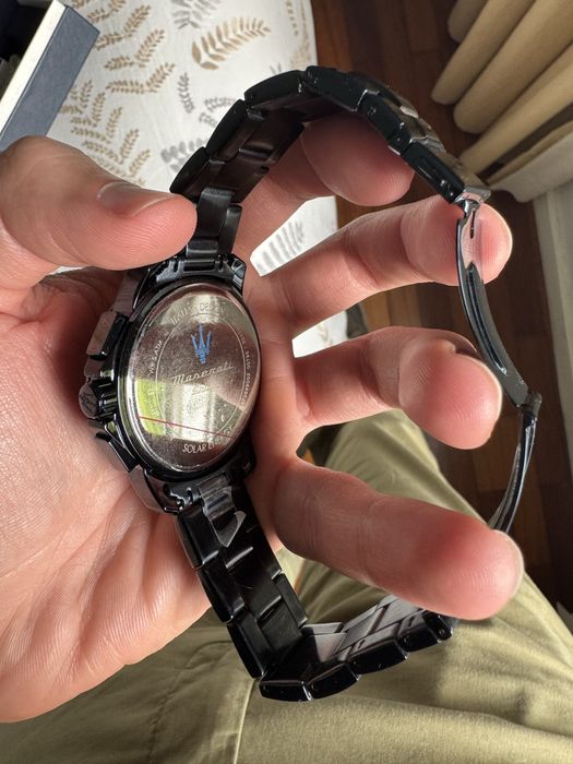 Relogio Maserati Solar -44mm azul