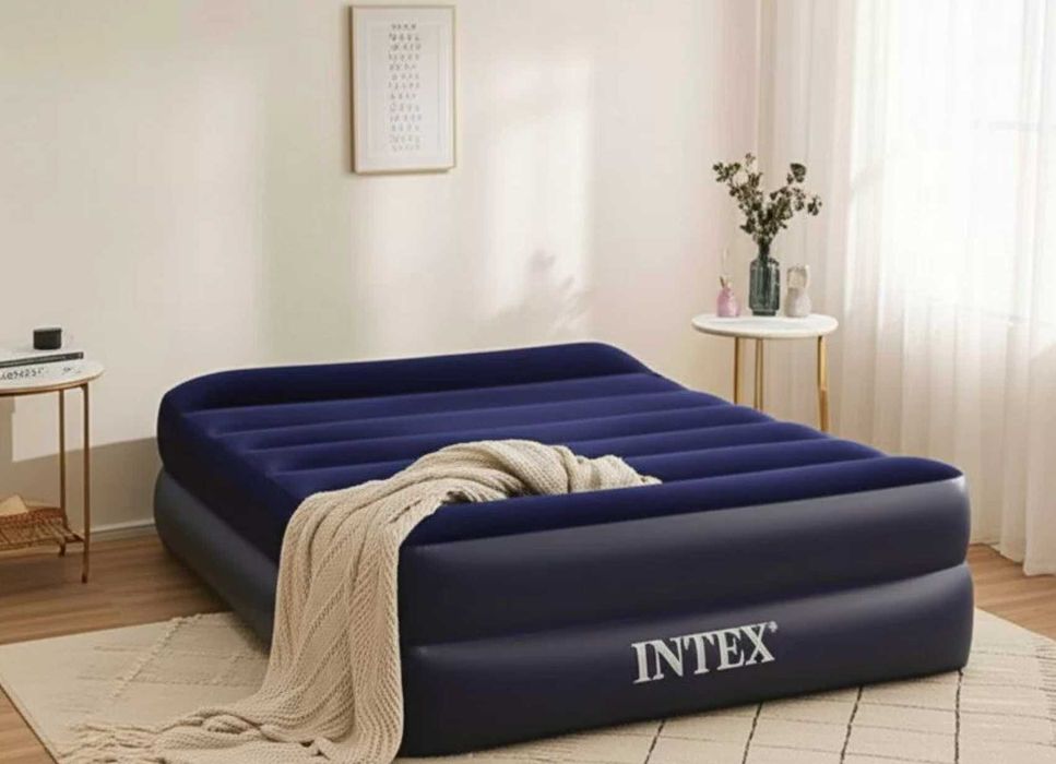 ‼️ Кровать надувная 203х152 с подкачкой | Ліжко надувне | Диван Ламзак