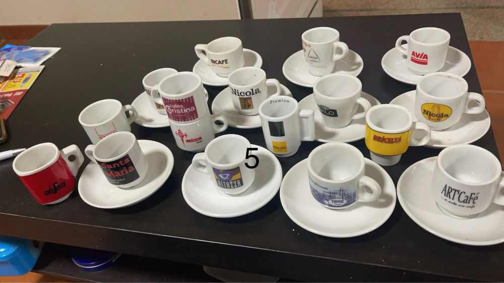 Chávenas café diversas marcas