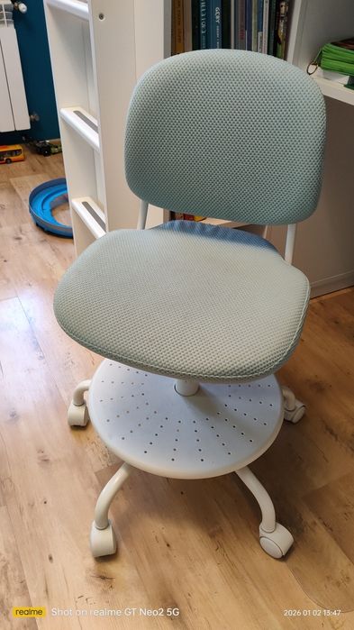 Krzesło vimund dziecięce do biurka ergonomiczne z regulowaną wysokości