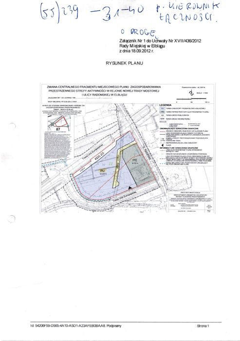 Okazja Inwestycyjna! Działki komercyjne PU – 5700 m² przy ul. Radomskiej w Elblągu (blisko Portu) - Widok 2