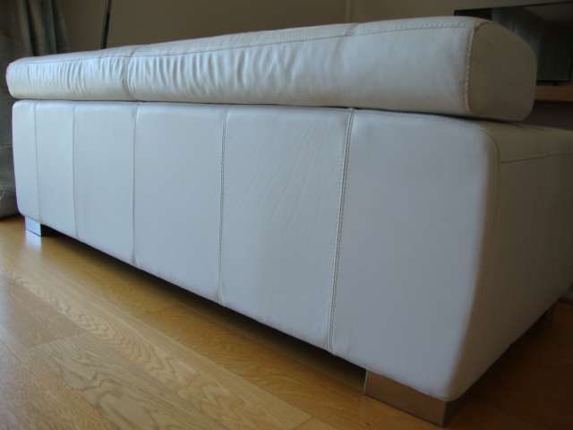 Sofá 3 lugares em Pele Italiana SPACE SOFA