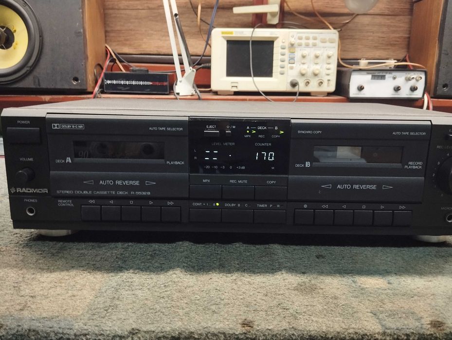 Magnetofon Kasetowy Radmor R-5532B Autorevers unikat super stan