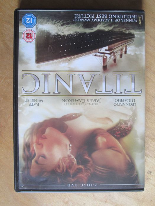 DVD Titanic, James Cameron, Leonardo DiCaprio, Kate Winslet - 2 discos