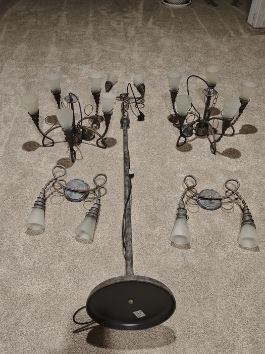Komplet Lamp z metalu