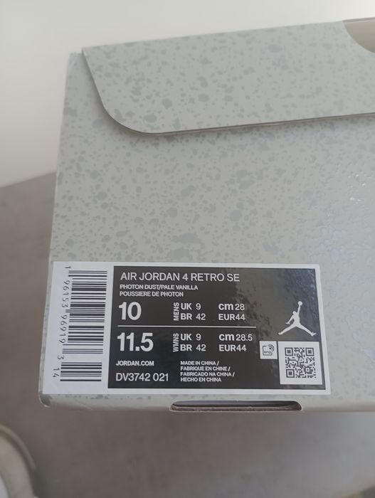 OKAZJA! Jordan 4 SE Craft Photon Dust size 44