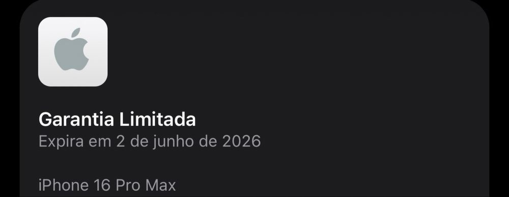 IPhone 16 Pro Max, Titanium, 256GB na Garantia