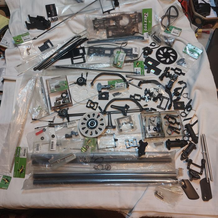 Helikopter klon T-rex 500 + części