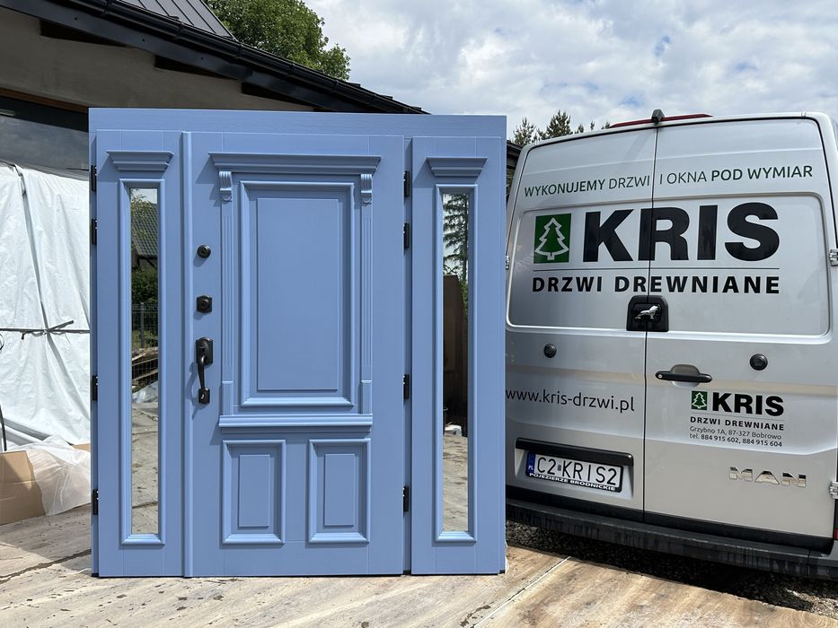 Drzwi zewnętrzne drewniane Amerykanskie SCHLAGE Montaż Cała Polska